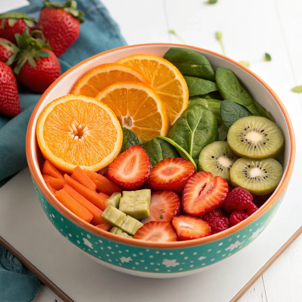 A colorful bowl of healthy ingredients